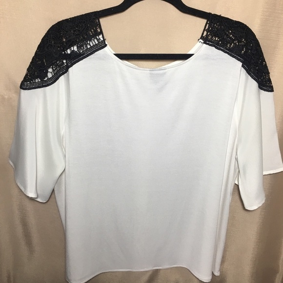 𝅺WORTHINGTON WOMEN’S TOP BLOUSE POLAR BEAR w/LACE - Picture 12 of 13